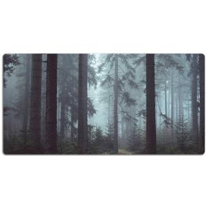 Настольный коврик Tulup Nebeliger Wald, 100x50x1 см, зеленый