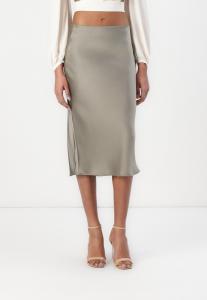Юбка Samsøe Samsøe AGNETA SKIRT, Grey/Khaki