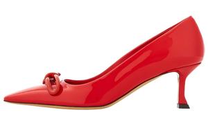 60-миллиметровые туфли-лодочки с носовой частью Ferragamo, Red