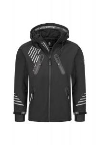Куртка софтшелл, куртка стандартного кроя Rock Creek, черный