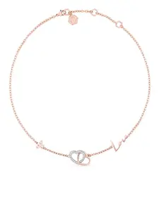 Колье Rocked Hearts Philipp Plein, розовый