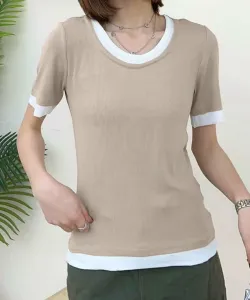 Футболка Ribbed в различных цветовых сочетаниях Aimoha - Select -, цвет Gray