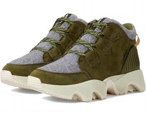 Ботинки женские SOREL Kinetic Impact Caribou водонепроницаемые на толстой подошве, зеленый