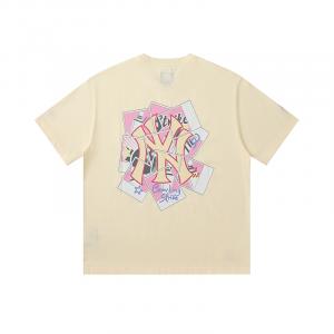 New Era Футболка унисекс цвета слоновой кости White