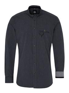 Облегающая традиционная рубашка на пуговицах SPIETH & WENSKY Fellen, черный