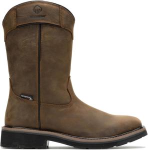 Мужские ботинки Wolverine Rancher Pull Tab с водонепроницаемой конструкцией, 25 см, черный