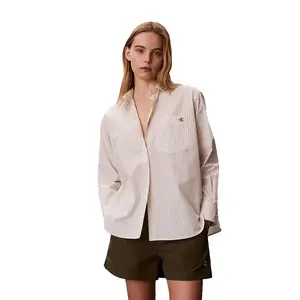 Рубашка с длинным рукавом свободного кроя Calvin Klein Jeans LV047F103G, бежевый