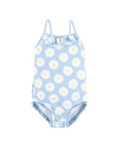 Детский купальник, с леопардовым принтом Hudson Baby, Blue daisy