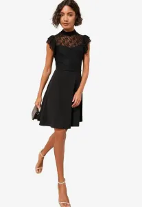 Платье-Мини прямого кроя с оборками на рукавах Friends Like These, Black