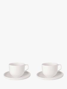 Набор чашек с блюдцами Villeroy & Boch Afina, 4 предмета, 50 мл, белый