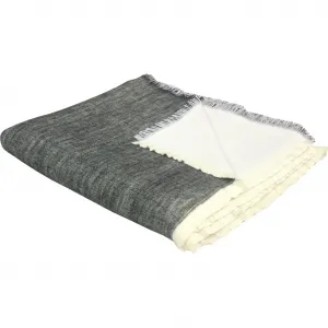 Wohndecke Solo сертифицировано GOTS - из органического хлопка, плед для уюта Adam, темно-серый
