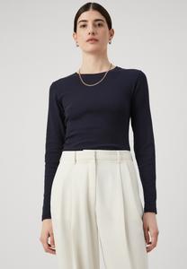 Топ с длинными рукавами Alexa Samsøe Samsøe, темно-синий