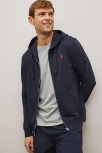 Толстовка Next с капюшоном на молнии, синий