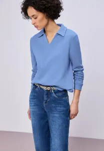 Толстовка mit kragen Street One, Blau