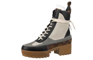 Ботинки женские Louis Vuitton Laureate Martin, бежевый / черный