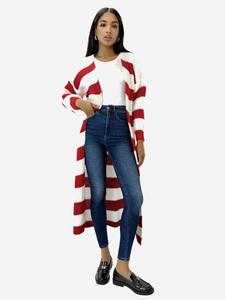 Elara Вязаное пальто в красном цвете