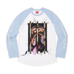 Топ Supreme Dog Raglan Long-Sleeve Top, Blue
