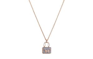 HERMES Констанс 18K розовое золото ожерелье Unisex