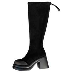 Сапоги женские Daphne на каблуке, коричневый