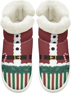 Женские и мужские зимние ботинки на слипоне, дышащая сетка, зимняя обувь для улицы с нескользящей удобной подошвой Cugasmaru, Christmas