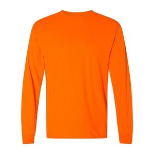 Футболка с длинным рукавом Gildan Dryblend 50/50, цвет Safety Orange