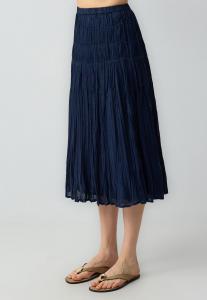 Юбка А-силуэта RELAXED FIT HIGH WAIST MIDI Jimmy Key, темно-синий