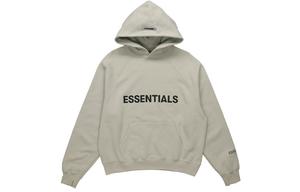 Толстовка с аппликацией логотипом Fear Of God Essentials, серо-зеленая
