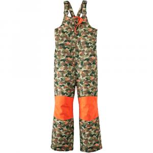 Детские зимние брюки с нагрудником до колена Lands' End Iron для детей 2–20 лет, цвет Green Orange Print