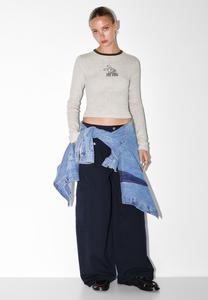 Топ PULL&BEAR RABBIT GRAPHIC, Light Grey