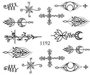 Водные наклейки для ногтей - №1192, Raisin