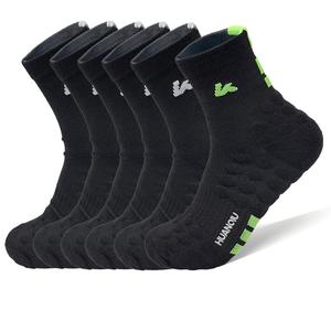 Унисекс носки Mid Calf HUANQIU, 6 pack (черный серый *5+черный *1)
