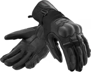 Мотоциклетные перчатки REBELHORN Range для мужчин, козья кожа, защита лодыжек SAS-TEC, вставки из суперткани, двойная регулировка манжеты, салфетка для протирки большого пальца, размеры до 5XL, Black