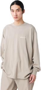 Футболка с длинными рукавами Snow Peak из мягкого хлопка с логотипом, размер L/ST TS-25AU010, сшитая по индивидуальному заказу, для мужчин и женщин, серый