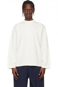 Vetements Футболка с длинными рукавами Off-White с вышивкой "Париж"