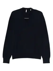 Свитер с V-образным вырезом Sunflower, синий