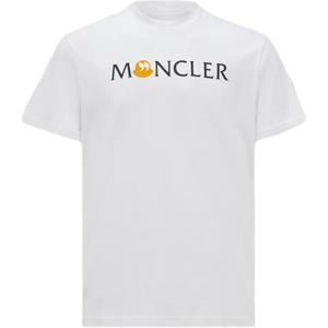 Футболка с принтом логотипа Moncler, белый