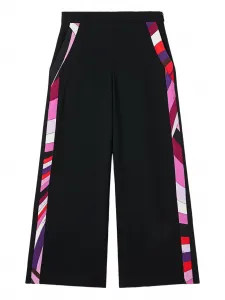 Брюки в полоску Pucci Junior, черный