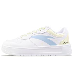 ANTA Износостойкие и легкие низкие скейтерские кроссовки женские White Blue - White Blue, цвет White Blue