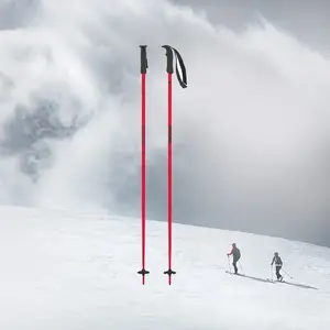 Atomic SAIPUDA лыжные палки, 3-звездочные алюминиевые палки для фрирайда, профессиональное горнолыжное снаряжение, снежные палки, red-3 star aluminum poles, AMT aj5005626, 13cm