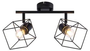 Потолочный светильник Nettlife Fürth 2-flammig, черный - 27 х 17 см