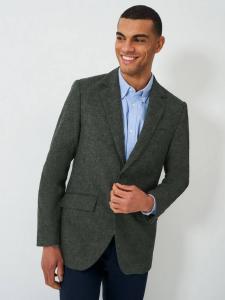 Льняной блейзер Fortescue Crew Clothing, Mid Green