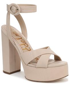 Женские сандалии на платформе Savannah Sam Edelman, Honey Sand Satin Fabric