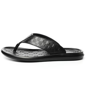 XIMO BULL Мужские черные шлепанцы с резиновой подошвой и противоскользящим покрытием