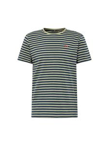 Классическая футболка BLEND Shirt Dinton, цвет navy/green