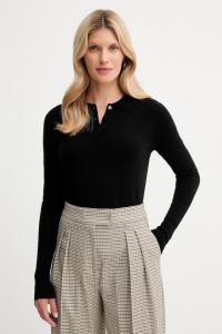 Шерстяной свитер Fracomina, черный