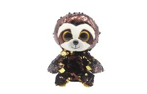 Плюшевая кукла с блестками ленивец подвеска 15см/33см высота Ty