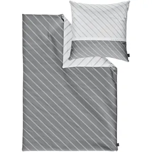 Постельное белье bugatti «Атласное постельное белье Bugatti» с неподвластным времени двусторонним дизайном, серый