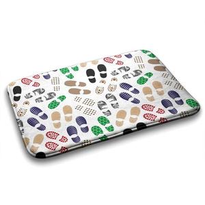 Коврик для ванной Tulup Schuhabdrücke, 90x1x90 см, белый