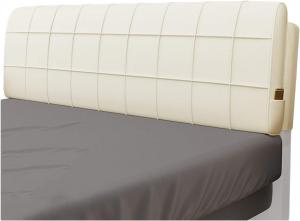 Подушка-подголовник для кровати LIANGJUN, фиксатор положения тела и поддержка талии, большая подушка для спальни, общежития, двуспальной кровати со съемным чехлом, 8 цветов, 5 размеров (Цвет: бежевый, Размер: 180x60x10 см) CHIAPERINI, Beige