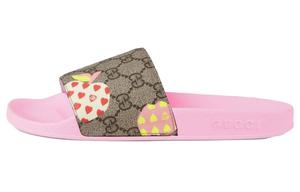 Шлепанцы женские Gucci, красный / зеленый